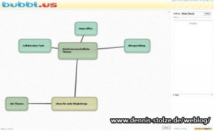 Screenshot Online Mind Mapping Tool Bubble.us