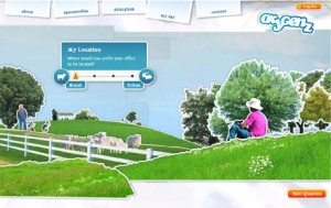 Auswahl einer ländlichen Arbeitsumgebung in Oxygenz